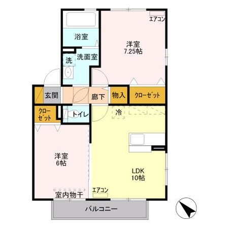 オーク（高崎市飯塚町）の物件間取画像